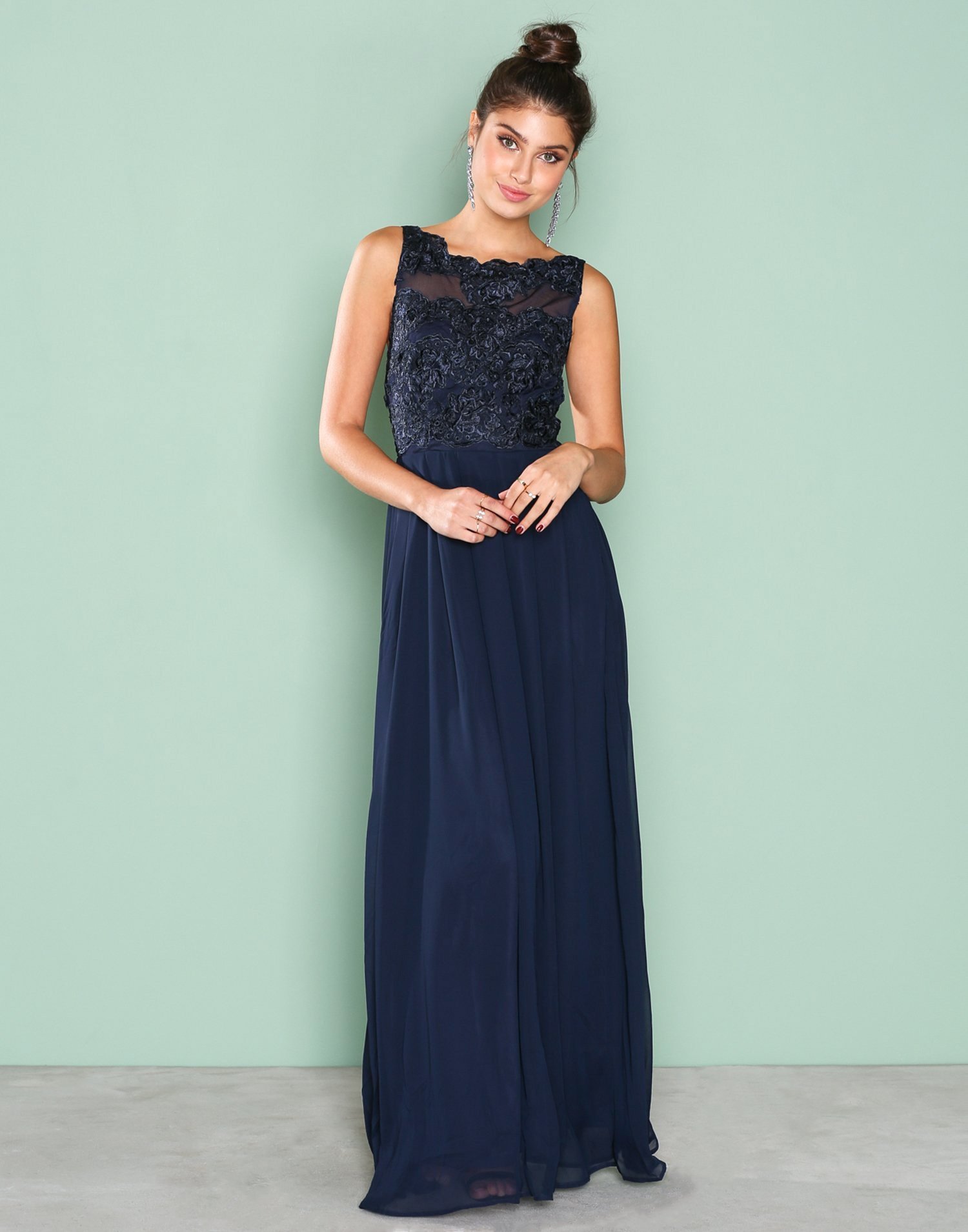 Upper Lace Maxi Dress