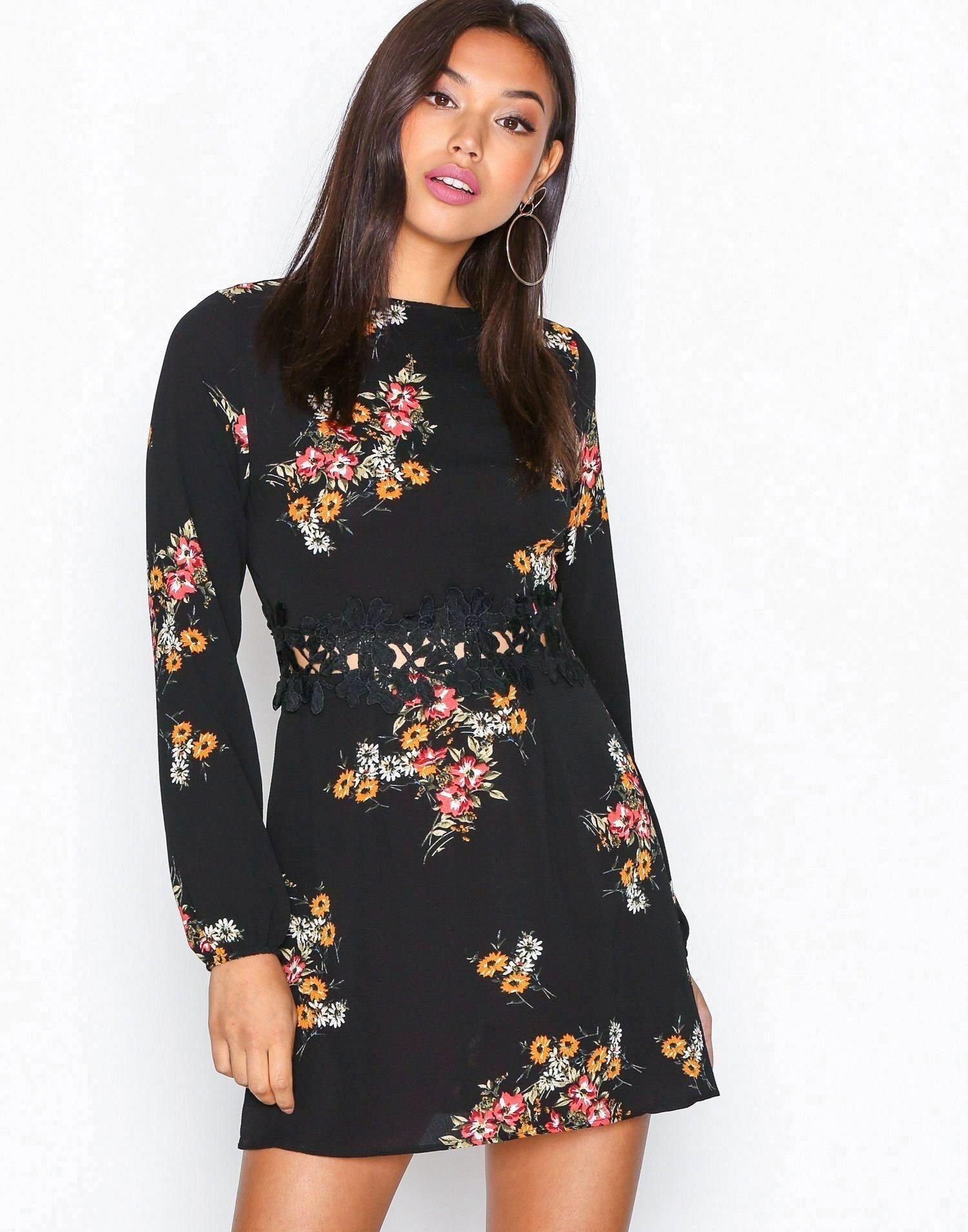 Long Sleeve Print Dress