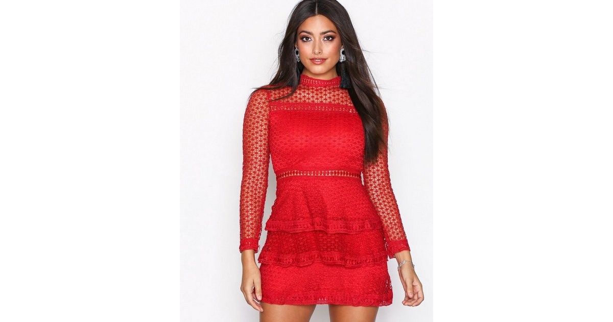 High neck sale flounce skater dress