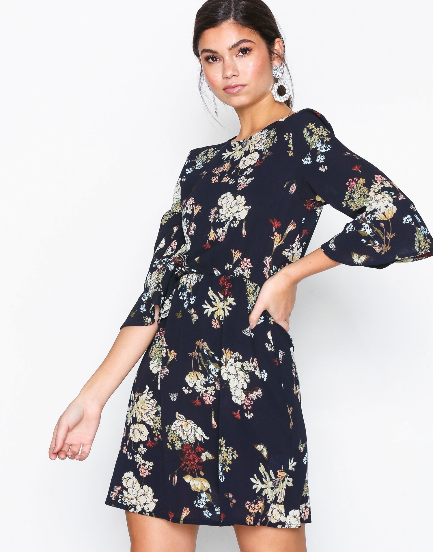 Floral Flounce Dress