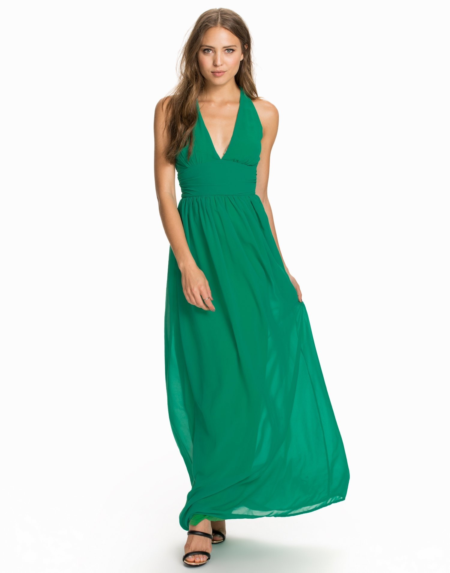 Criss Cross Chiffon Maxi Dress - Club L - Mint Green - Party Dresses ...