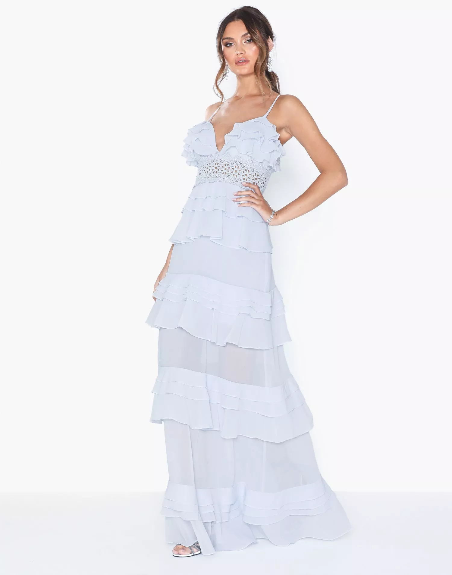 True decadence ruffle clearance gown