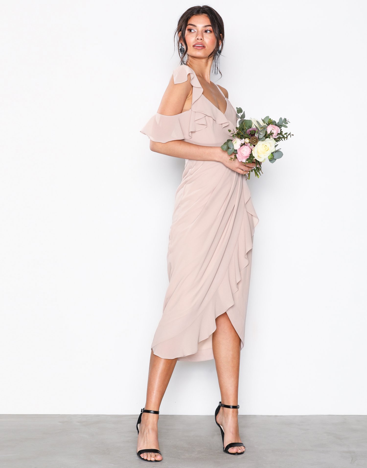 Elsa Midi Wrap Dress