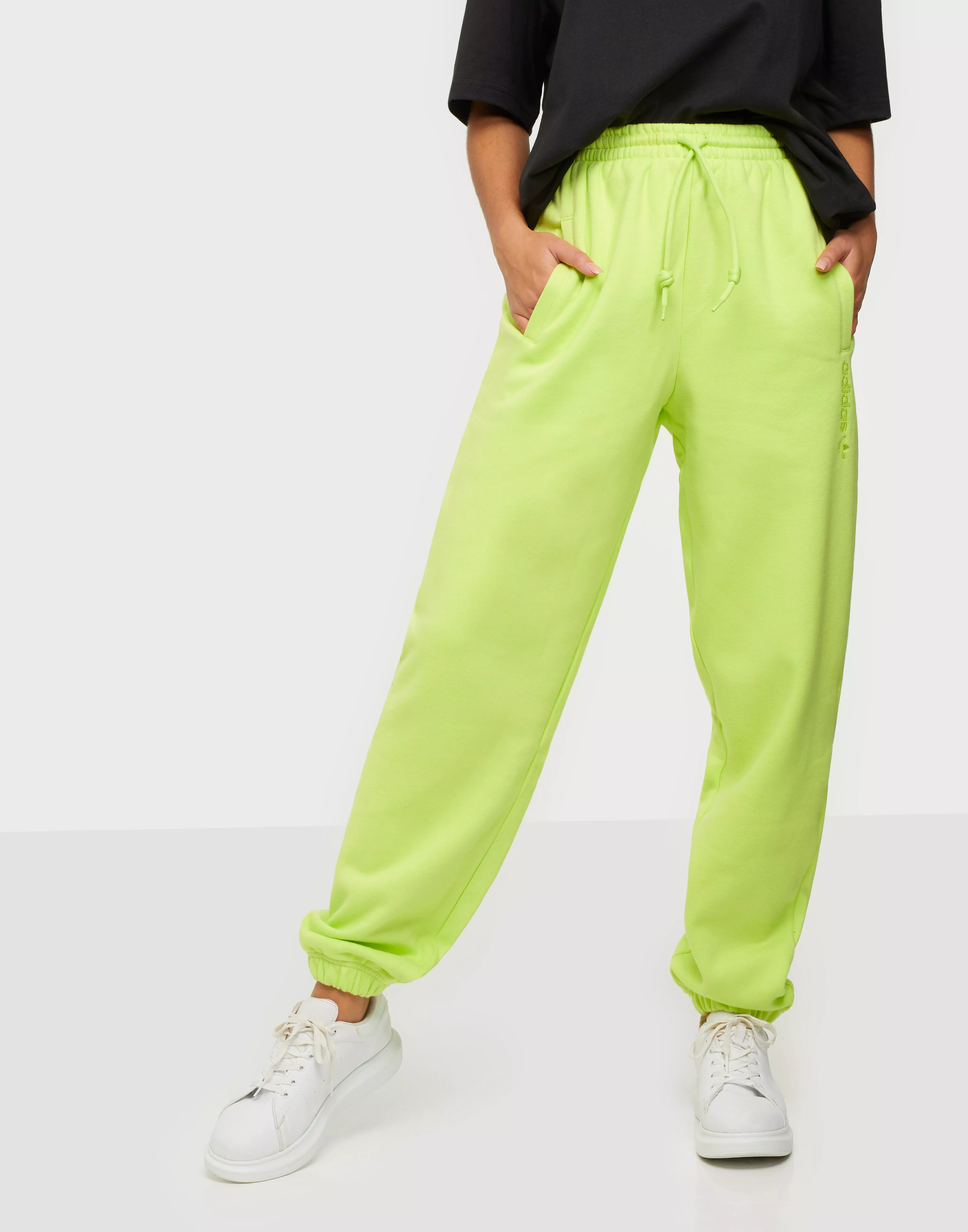 Neon yellow adidas outlet pants