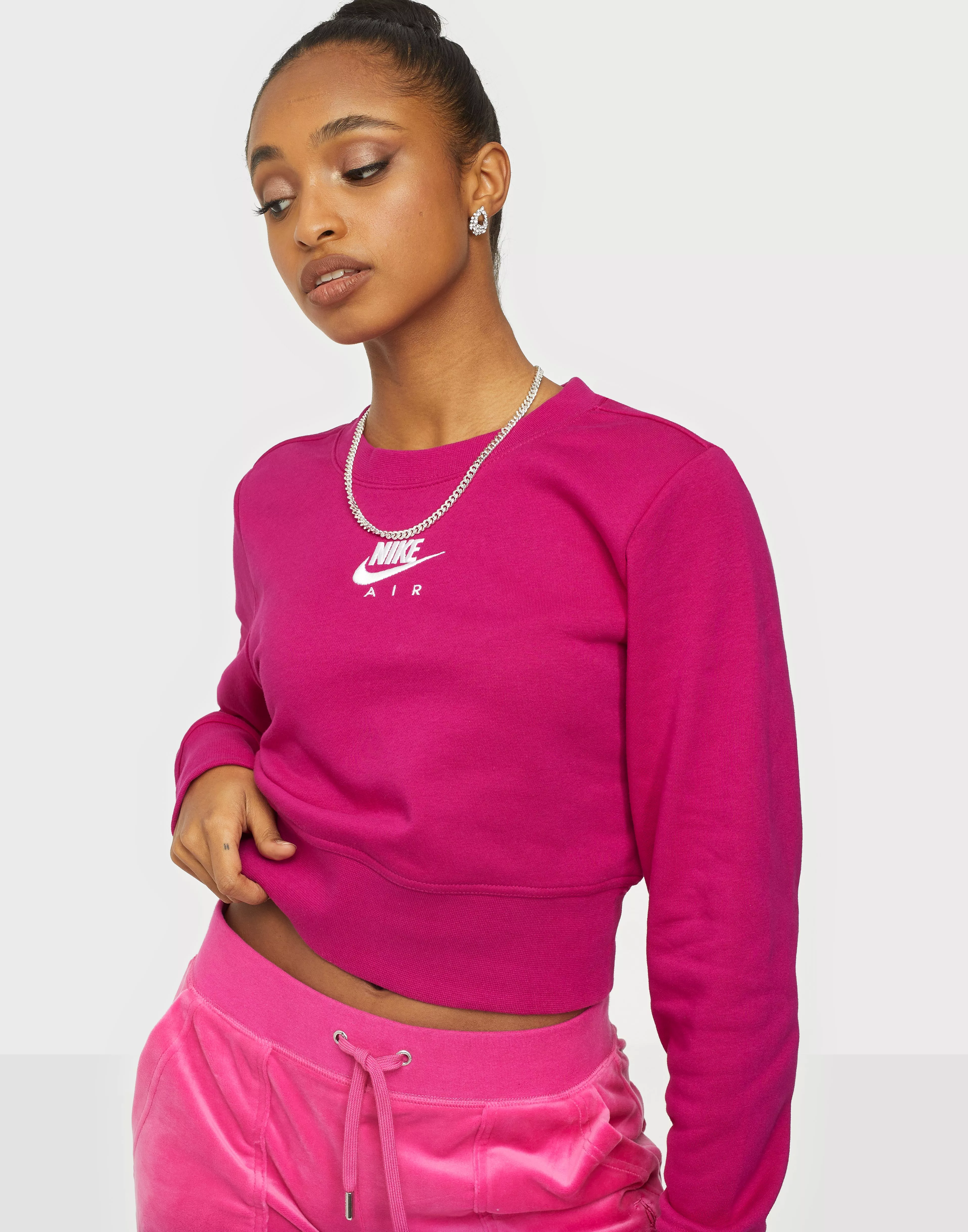 Nike air pink outlet sweatshirt