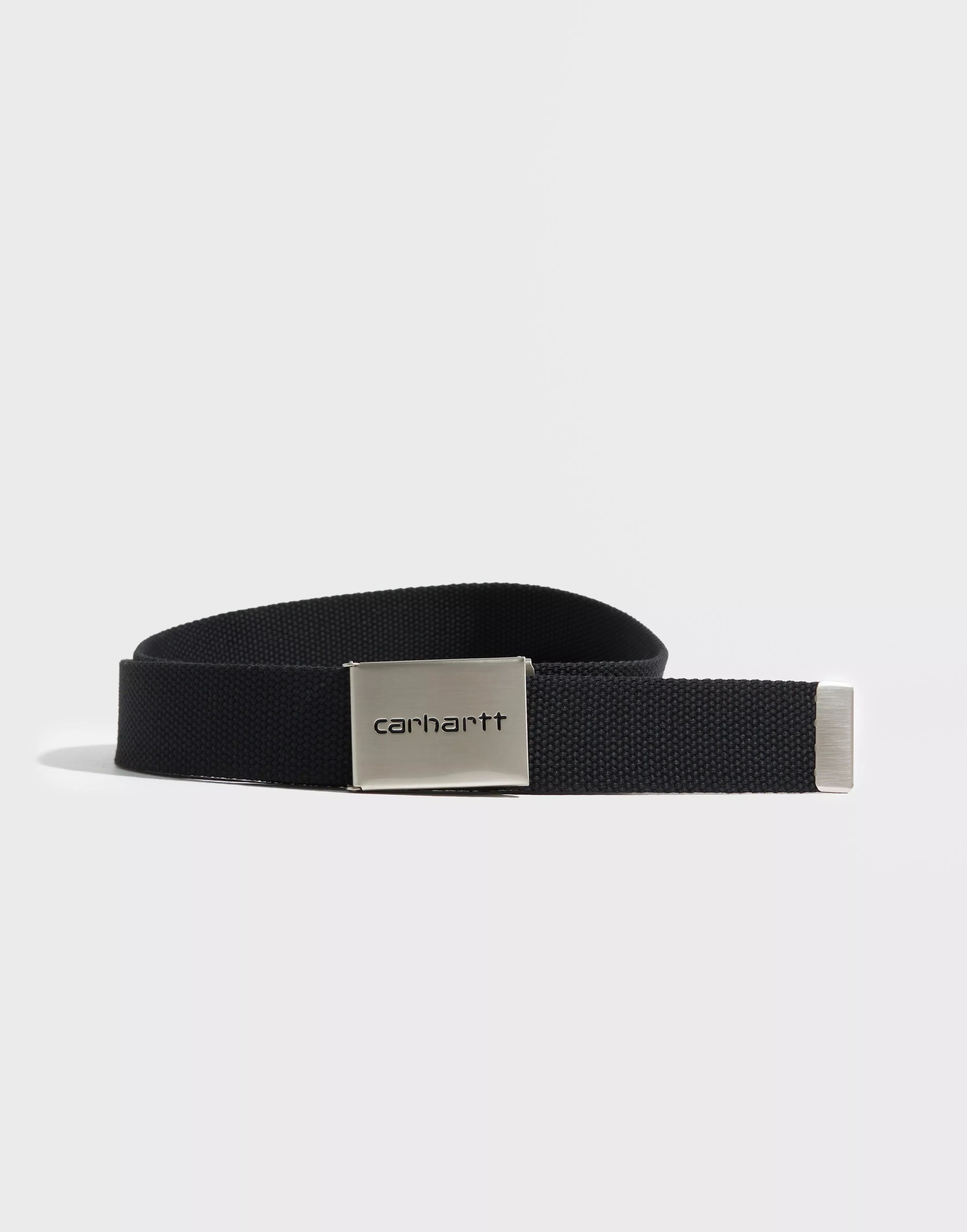 Carhartt WIP Clip Belt Chrome  Black – Page Clip Belt Chrome – Carhartt  WIP USA