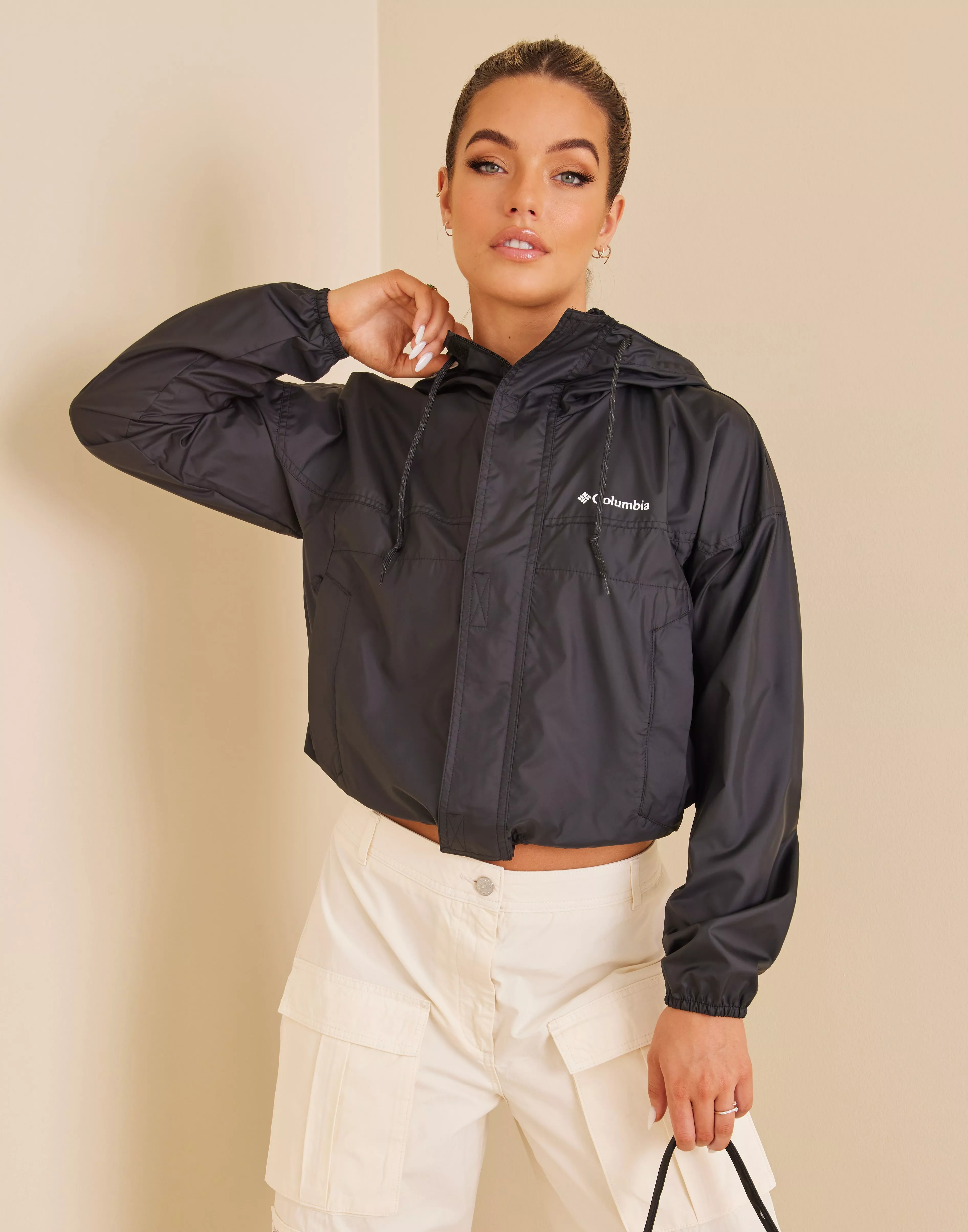 Columbia FLASH CHALLENGER™ CROPPED - Windbreaker - black - Zalando