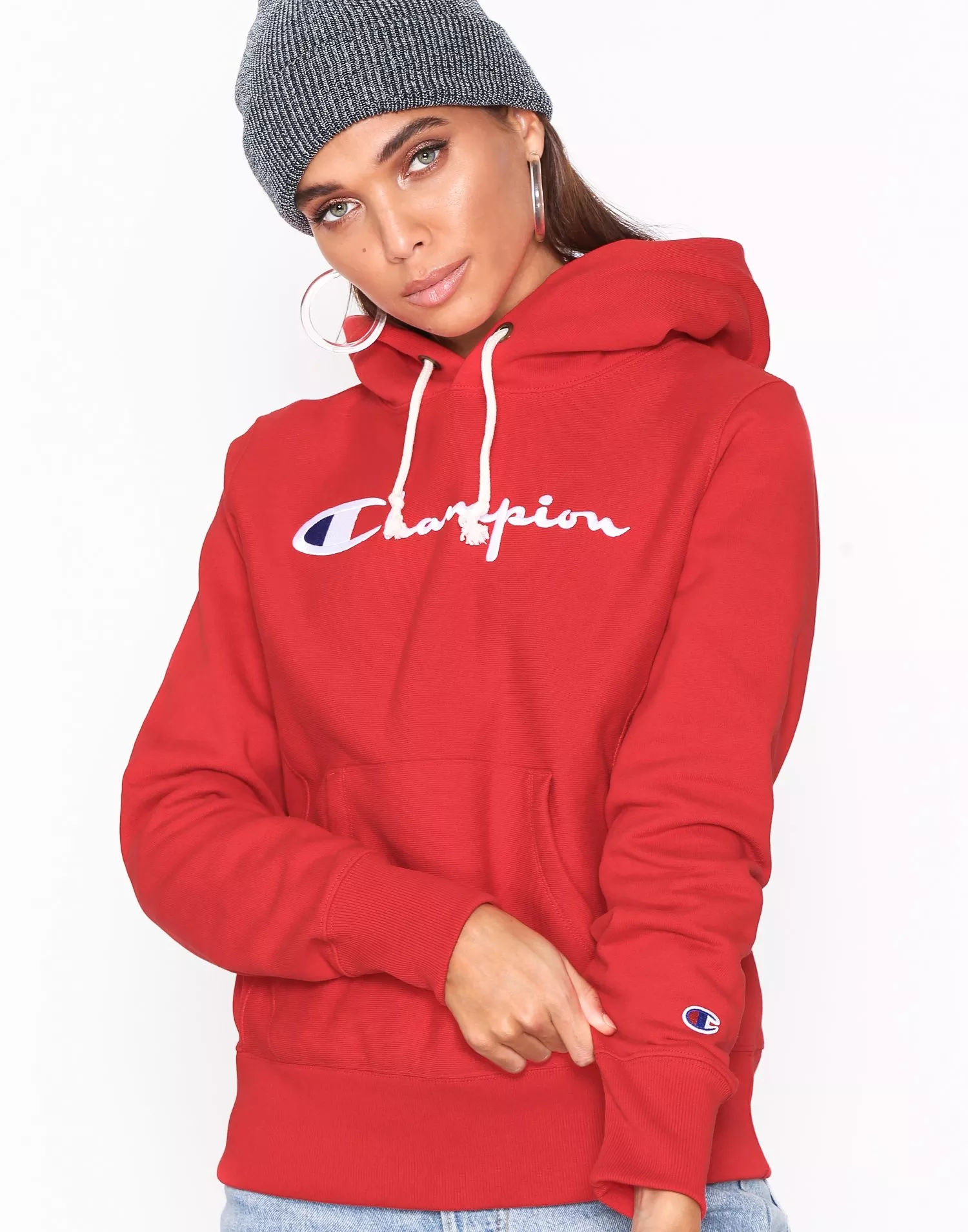 Red Fleece Sweatshirt – Weaves & Knits