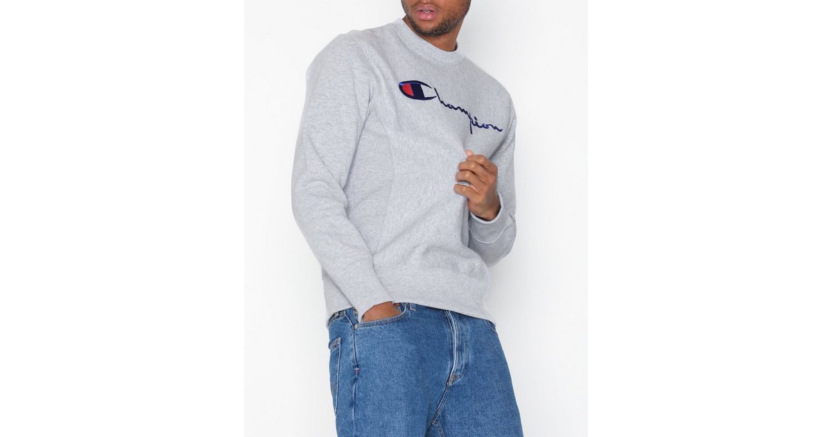 Champion reverse hotsell weave crewneck grey