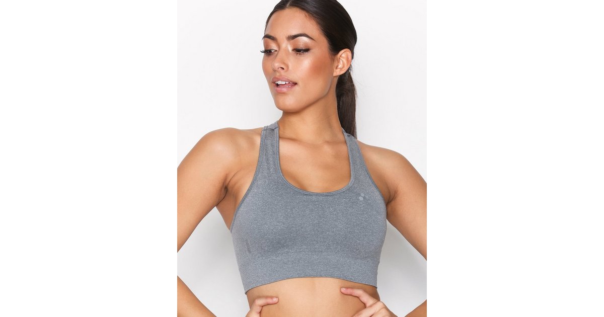 Buy Nelly Mesh Push-Up Sports Bra - Black