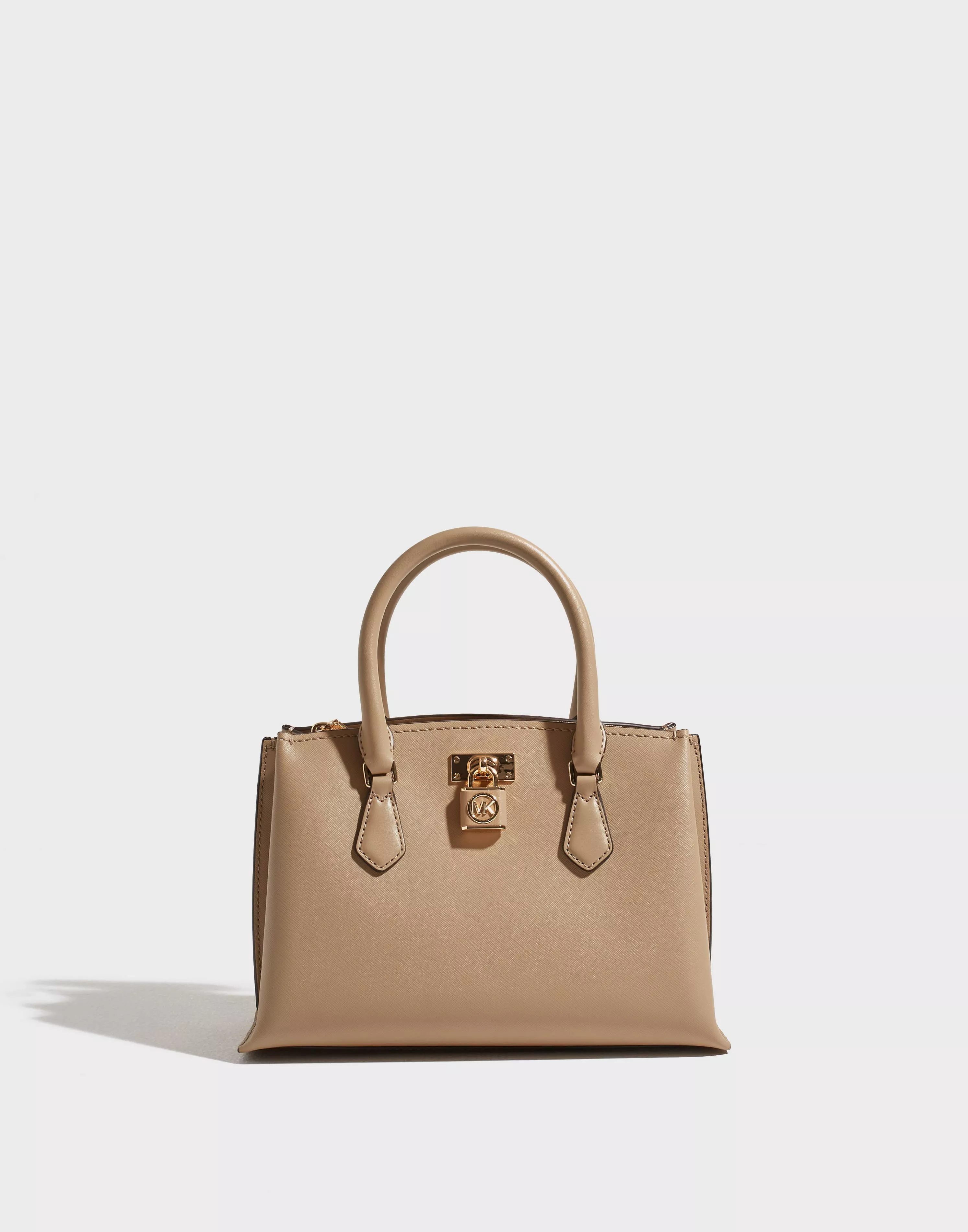 Michael Kors Outlet: Michael bag in saffiano leather - Camel
