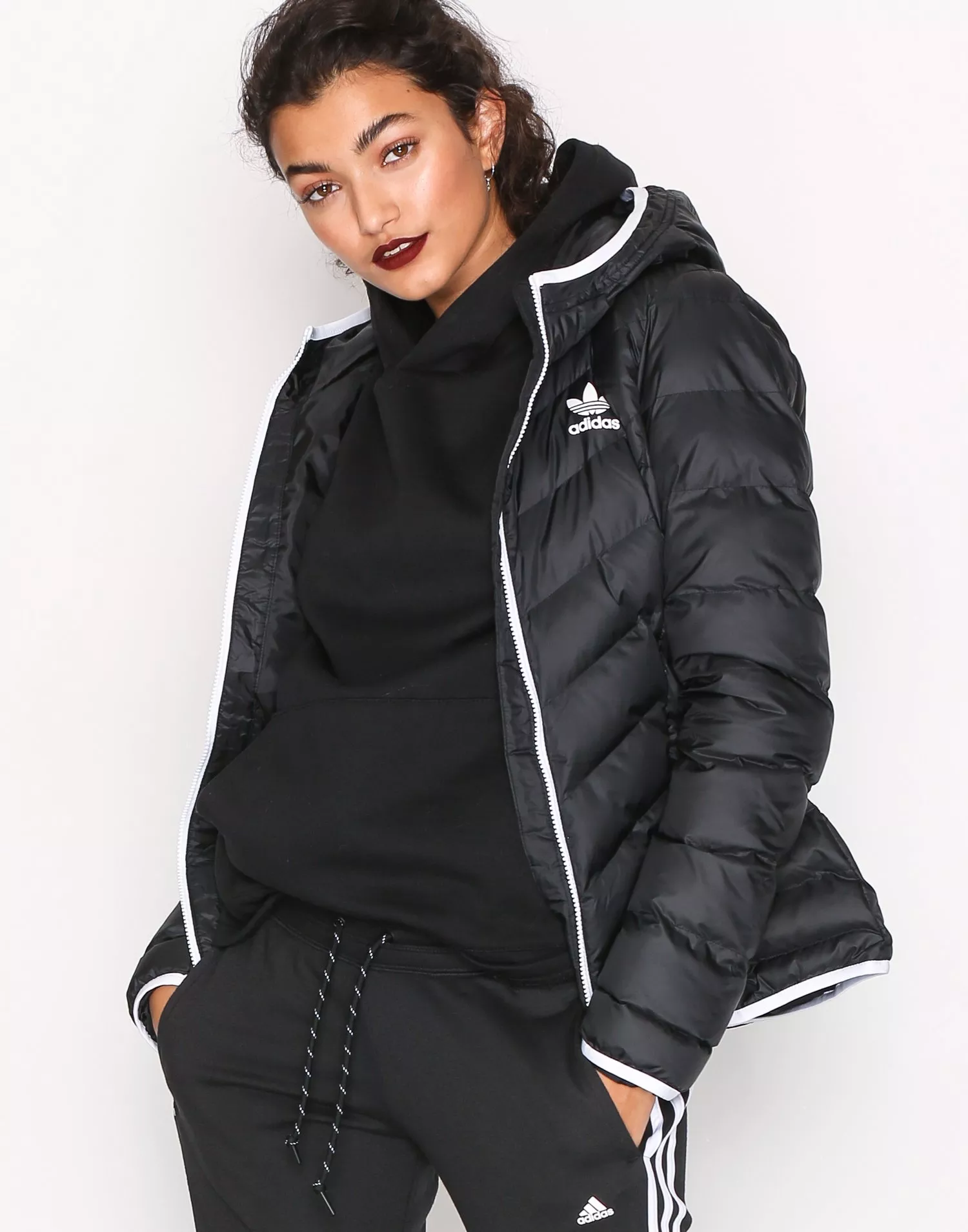 Adidas slim 2025 jacket women's