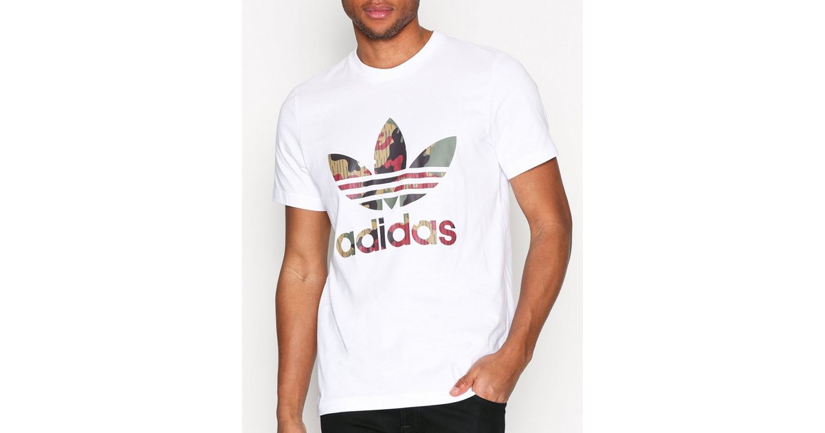 Adidas originals white logo hotsell