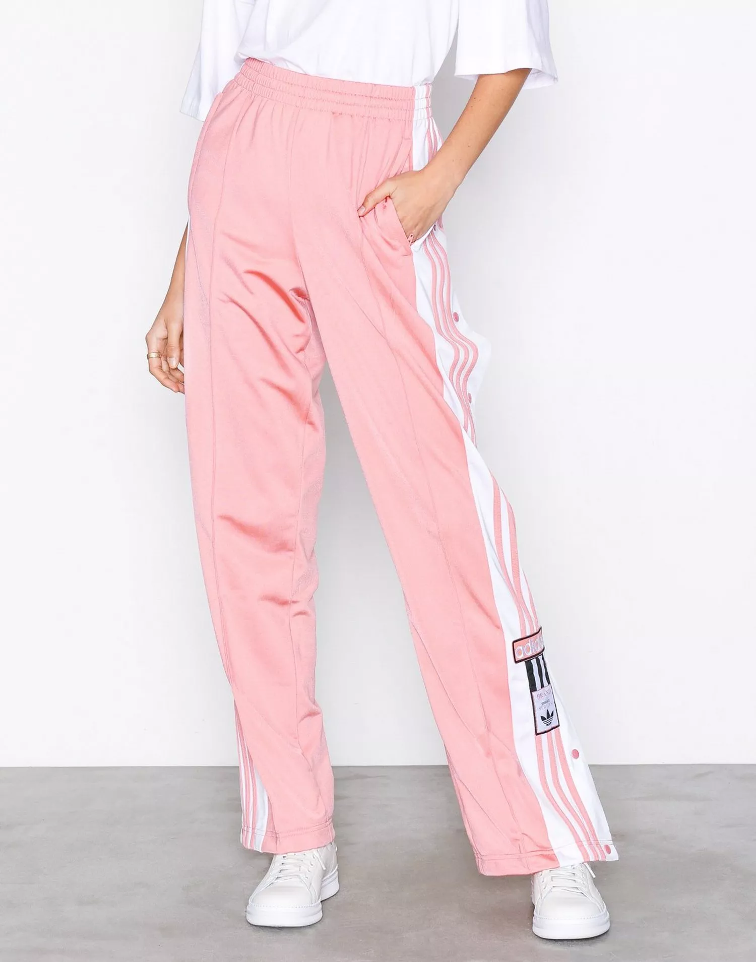 adidas Originals Women's Adibreak Satin Wide Leg Pants - Pink