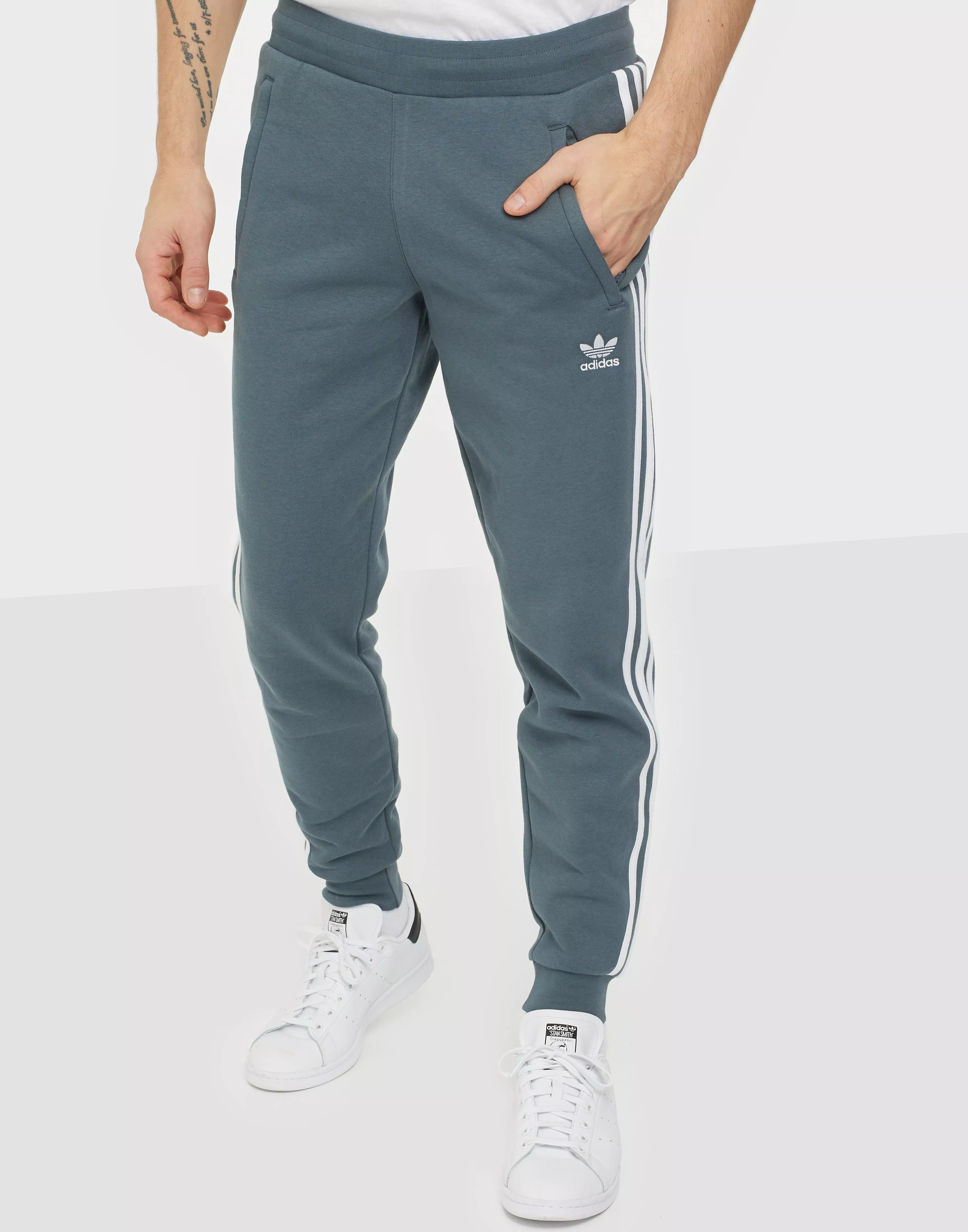 Adidas originals 3 store stripes pants grey