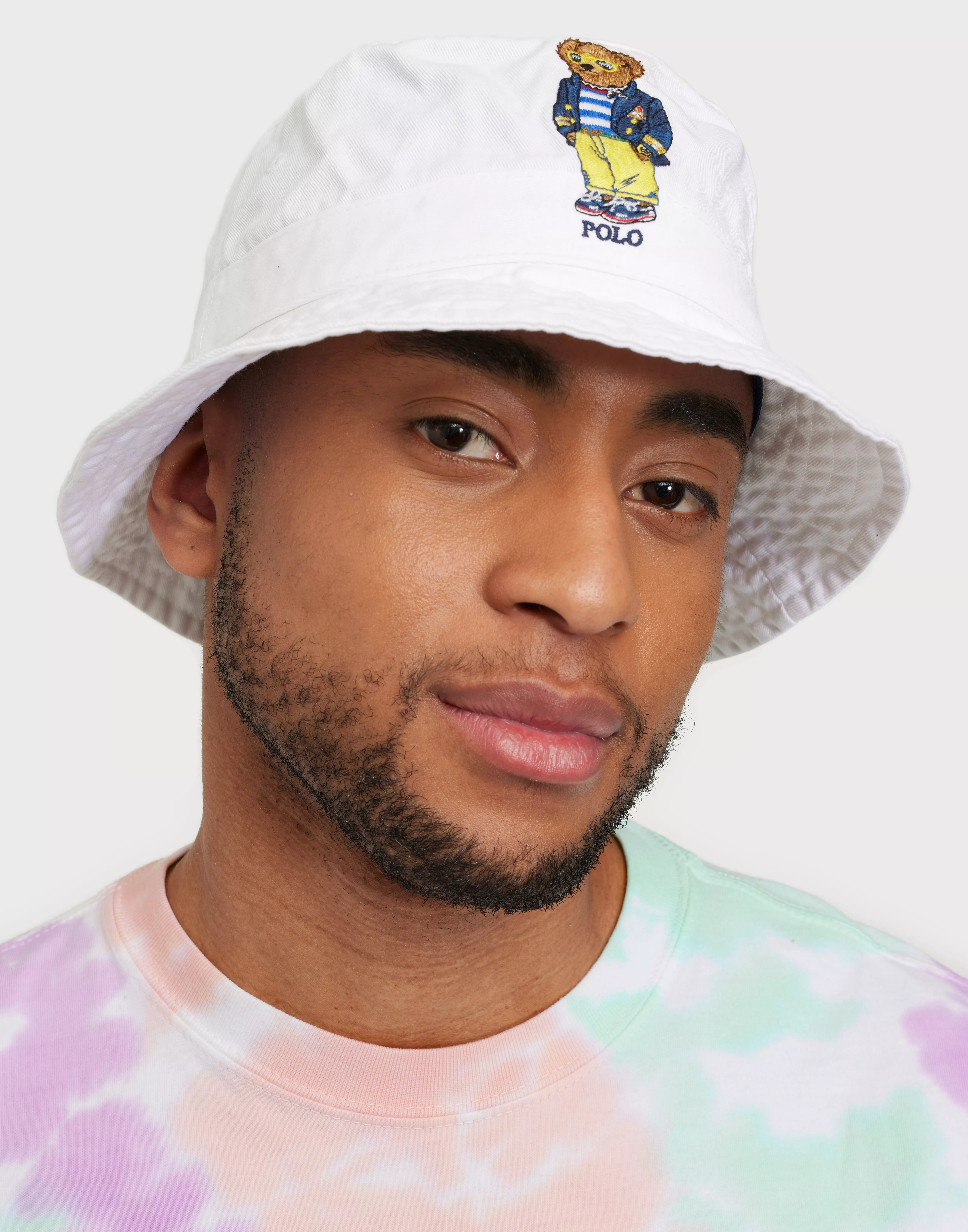 Pink ralph lauren bucket hat best sale