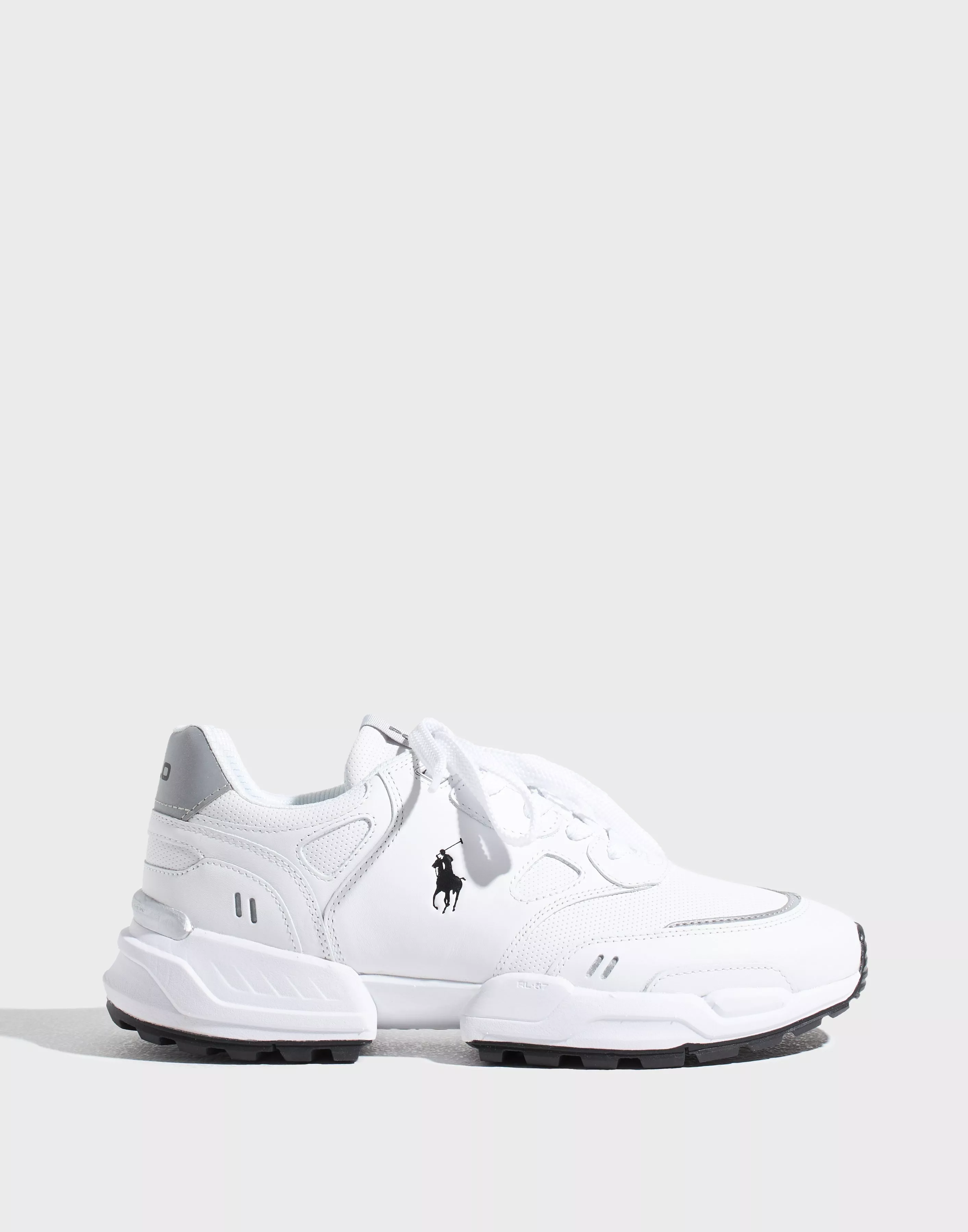 Black and store white polo shoes