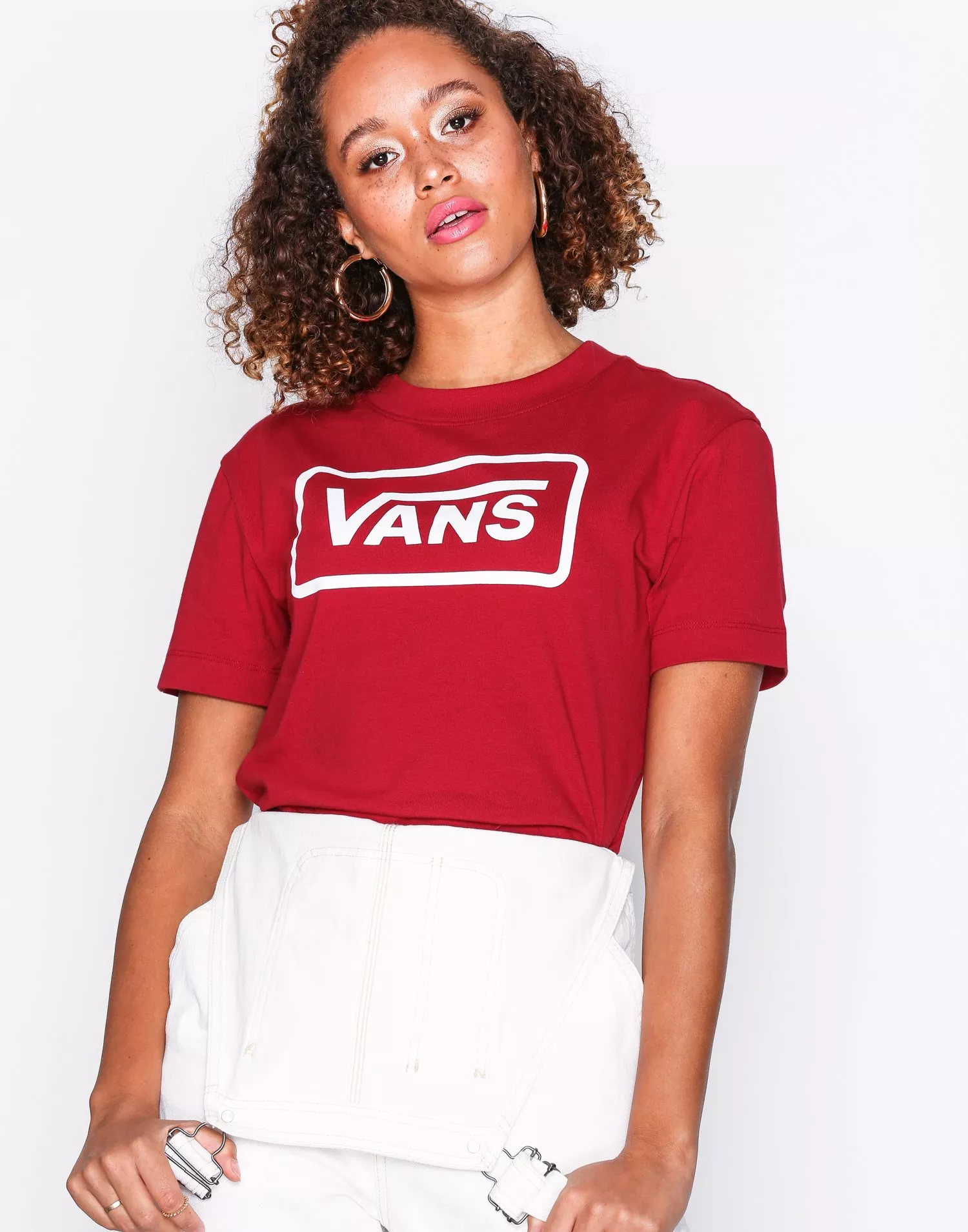 Vans t shirt clearance womens red