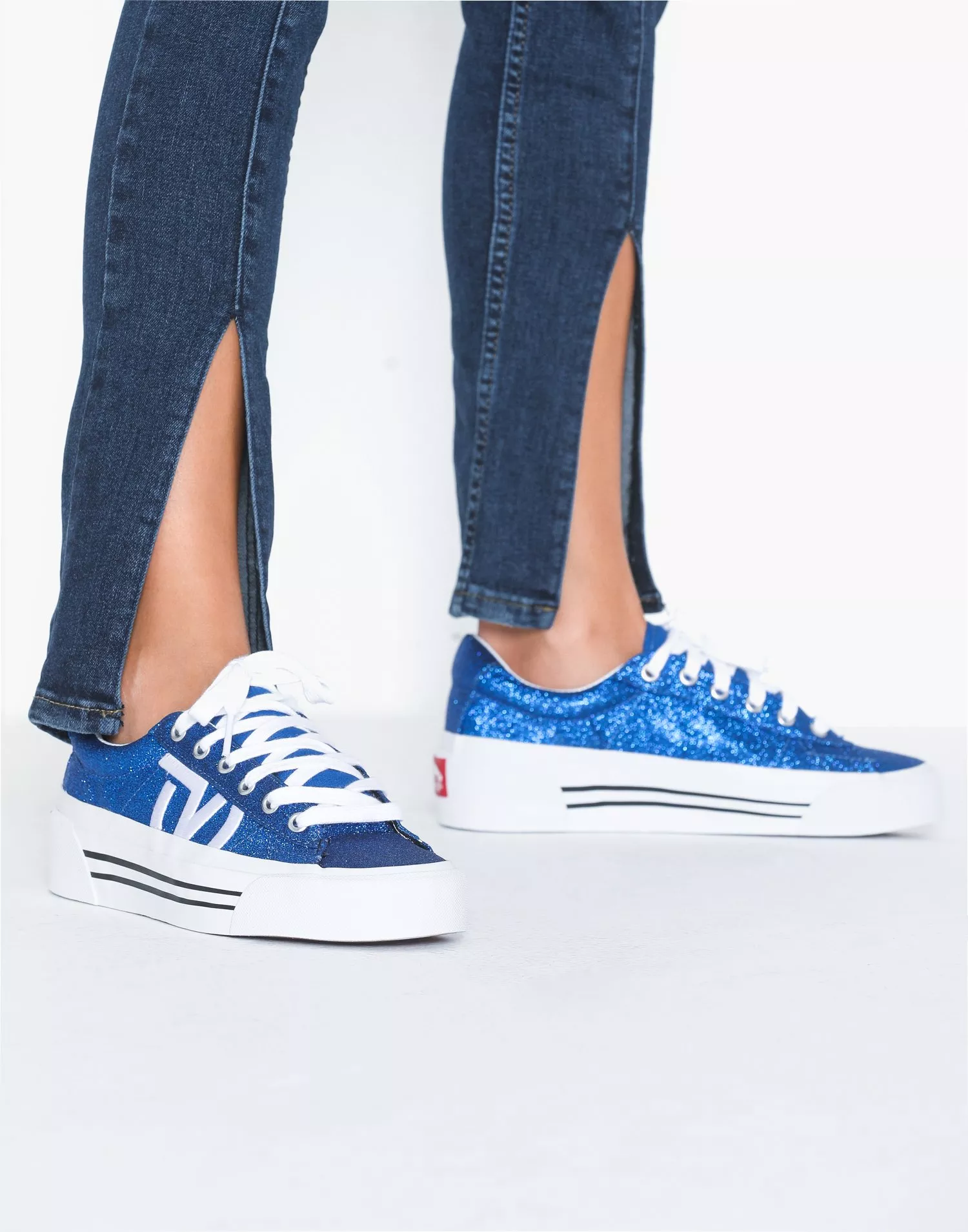 Buy VANS UA Sid Ni Glitter Blue White Nelly