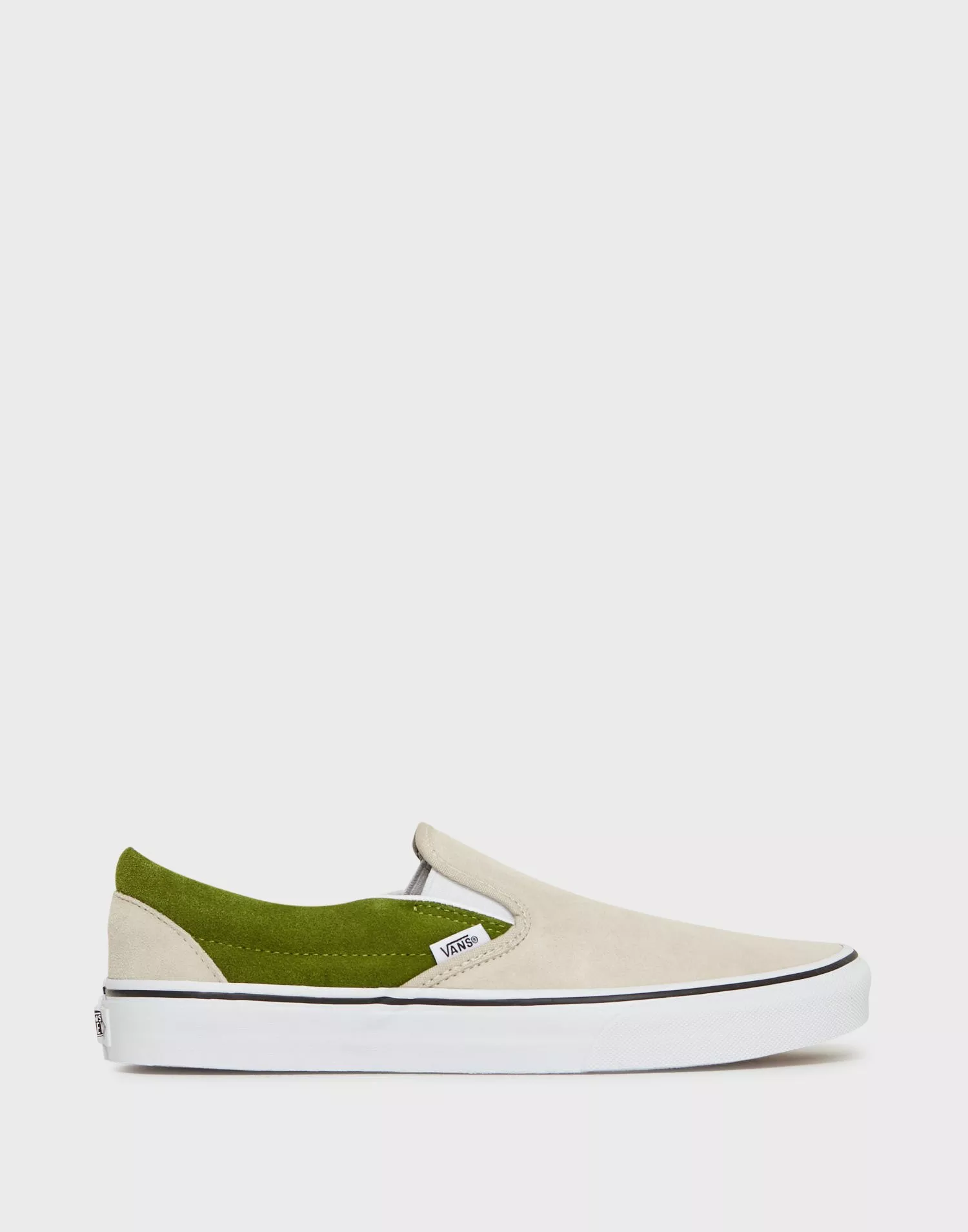 Olive green outlet slip on vans