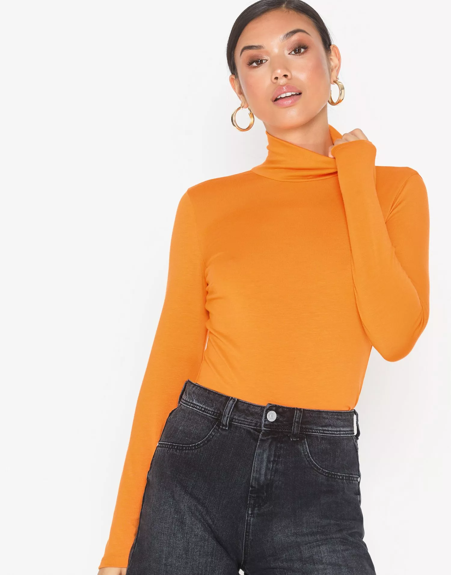 buy-nly-trend-eyecatcher-polo-top-orange-nelly