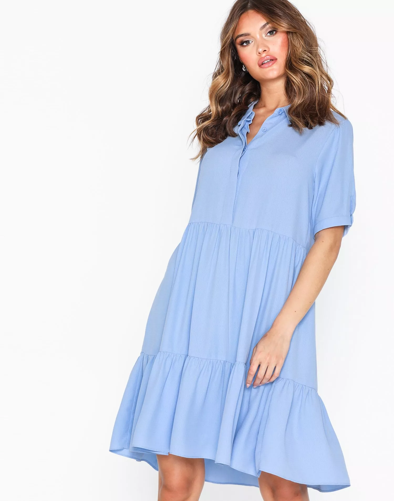 Gloss dress cheap light blue