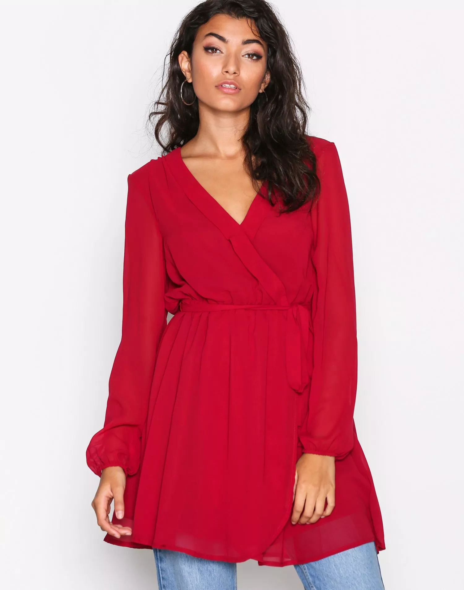 Buy NLY Trend Wrapped Dress - Red |