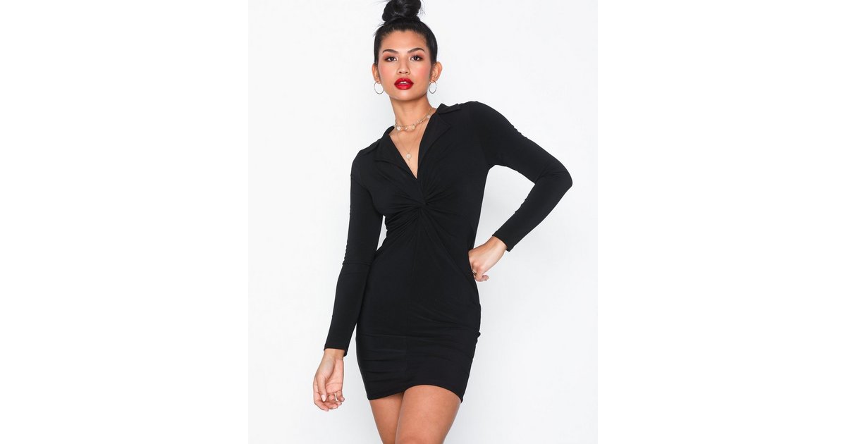 Buy Nelly Twist Shirt Dress - Black | Nelly.com