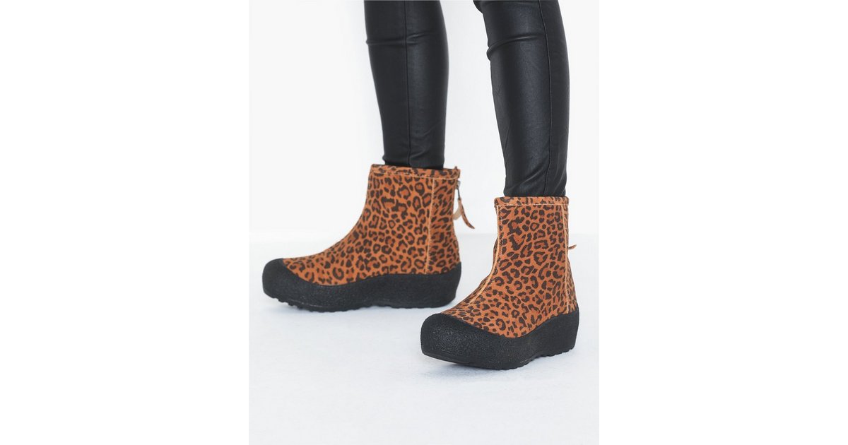 Buy Duffy Leather Warm Boots Leopard Nelly