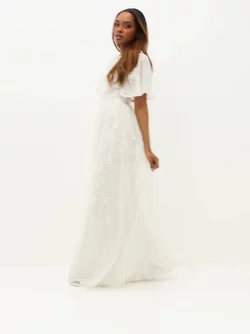 nedbryder lineal Antarktis Køb Maya All Over Embroidered Bridal Maxi Dress - White | Nelly.com