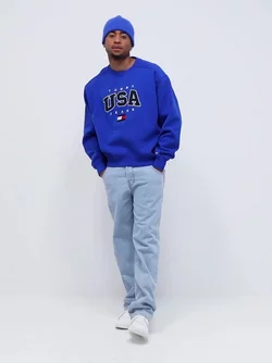 Buy Tommy BOXY Blue MODERN - USA NLYMAN SPORT CREW Ultra | TJM Jeans